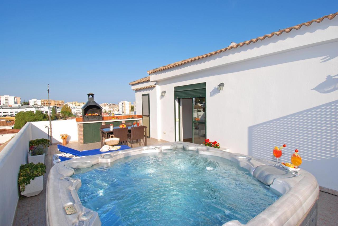 Isla De Benalmadena 1, Jacuzzi, 80M From The Sea, Ac, Bbq, Private Parking, Big Terraceアパートメント エクステリア 写真